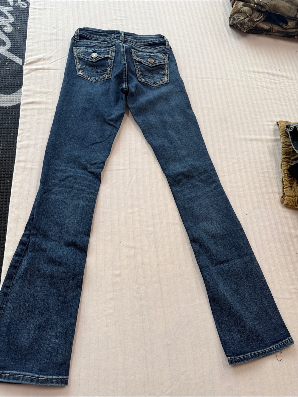 Silver Jeans Dark Blue Flare Stretch Denim